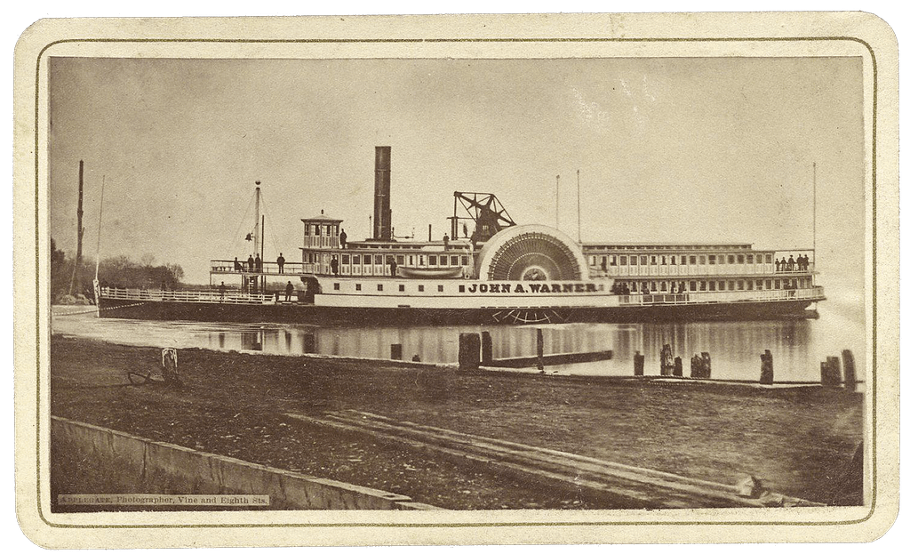 The Steamer Ship "John A. Warner" in Bristol, Pennsylvania