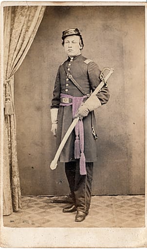Theodore F. Singiser, photographed here as an officer with the 20th Pennsylvania Cavalry, began his service in Co. E, 6th Pa. Reserves