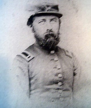 Adjutant Ernest Wright, 1st Pennsylvania Rifles.  Courtesy of Ronn Palm's Museum of Civil War Images.